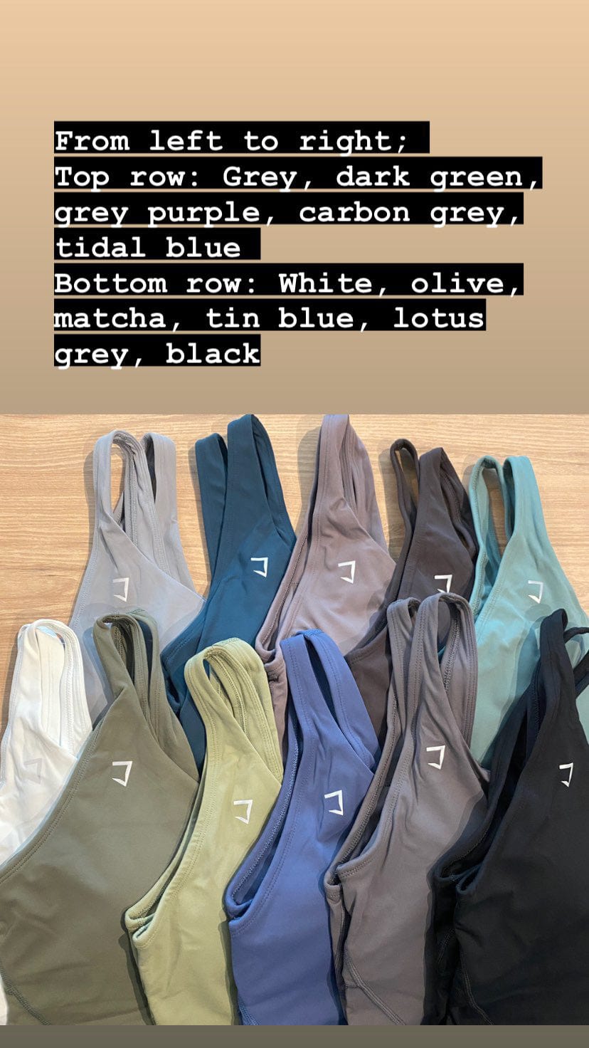 Everyday v neck padded tank top part 1 (crop version) refer to the latest photo for the most updated colours