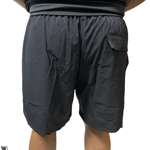 Essential quick dry training men shorts with elastic band waist (7 inch inseam) cutting bigger XL can wear L