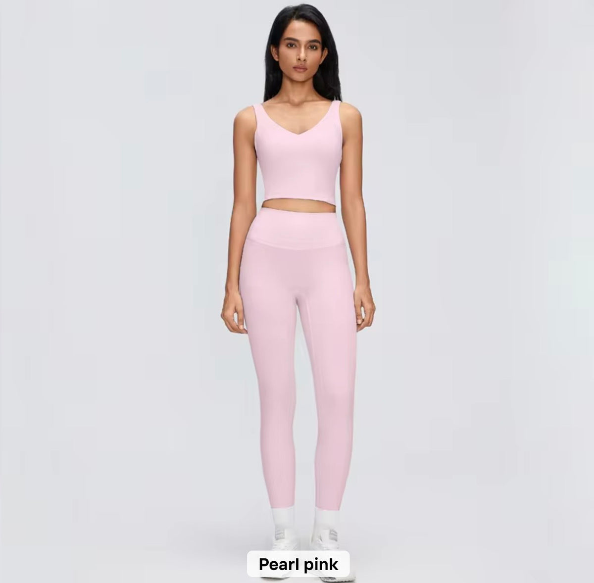 2026 Everyday padded v neck fixed padding top leggings set (27 colours) add notes for the colour you want