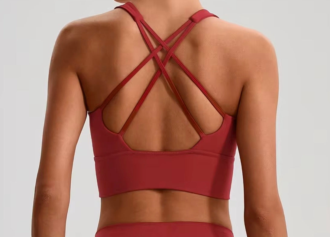 Reset 2026 crossback longline bra (same fabric as Energy series)