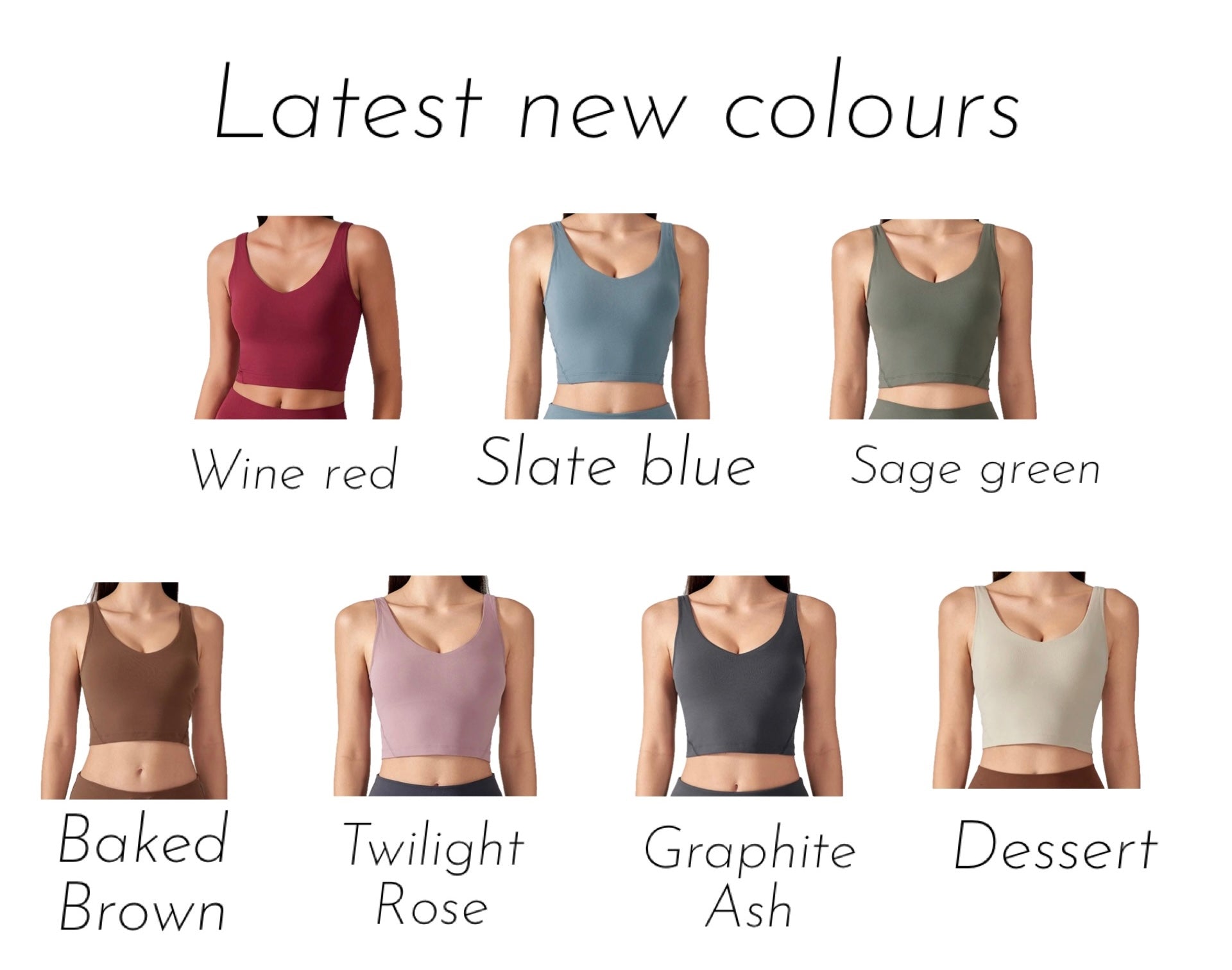 [BUNDLE DEAL BUY 4 FOR 15% OFF] Everyday v neck padded tank top (crop version)