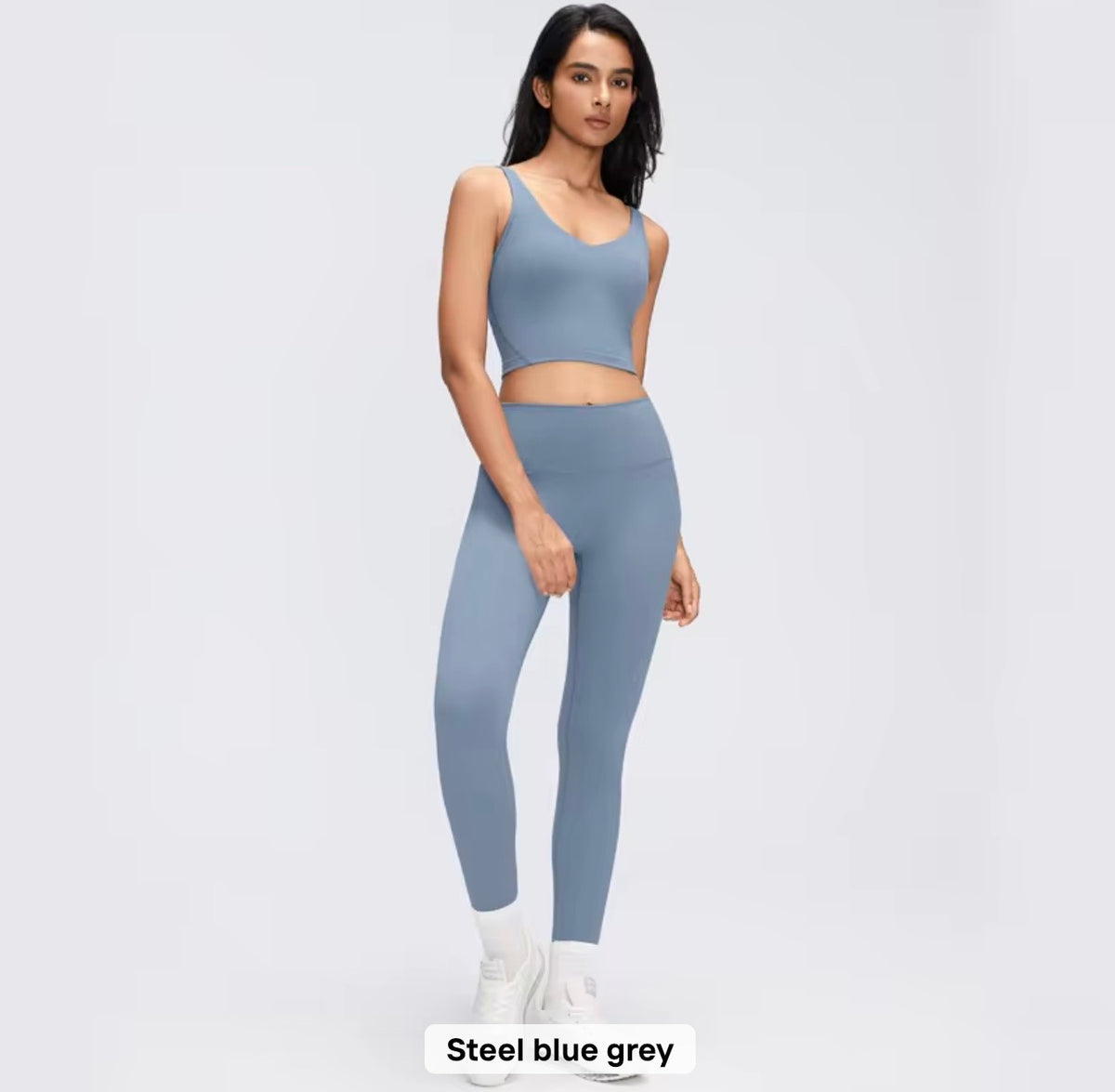 2026 Everyday padded v neck fixed padding top leggings set (27 colours) add notes for the colour you want