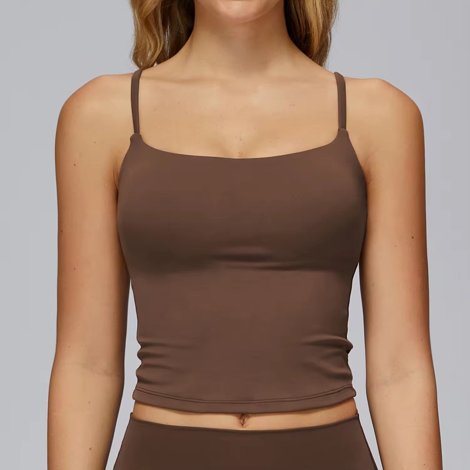 2026 Everyday spaghetti style u neck u back tank top