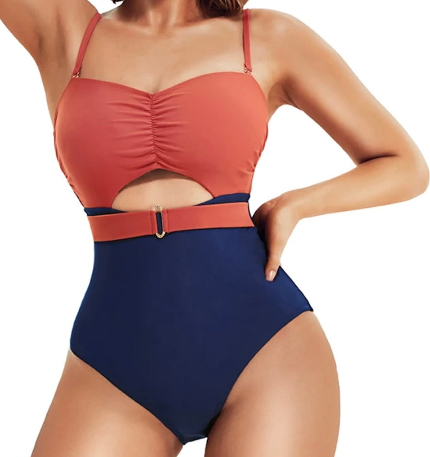 One piece cutout bathing suit (S-3XL)