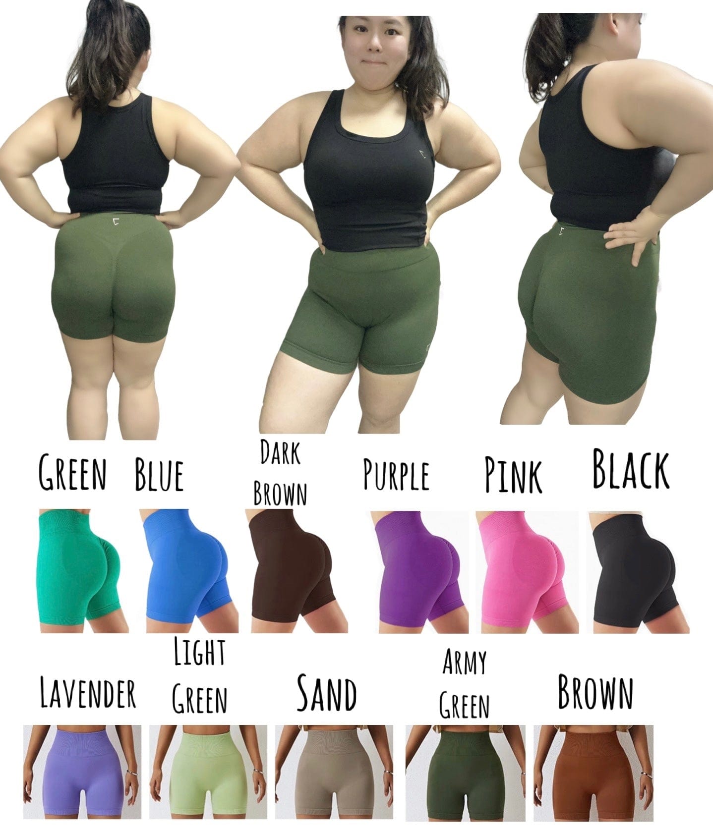 Embrace v6 butt scrunch shorts (stretch similar to v2 but slightly thicker) L size can fit XL - 4 inch inseam