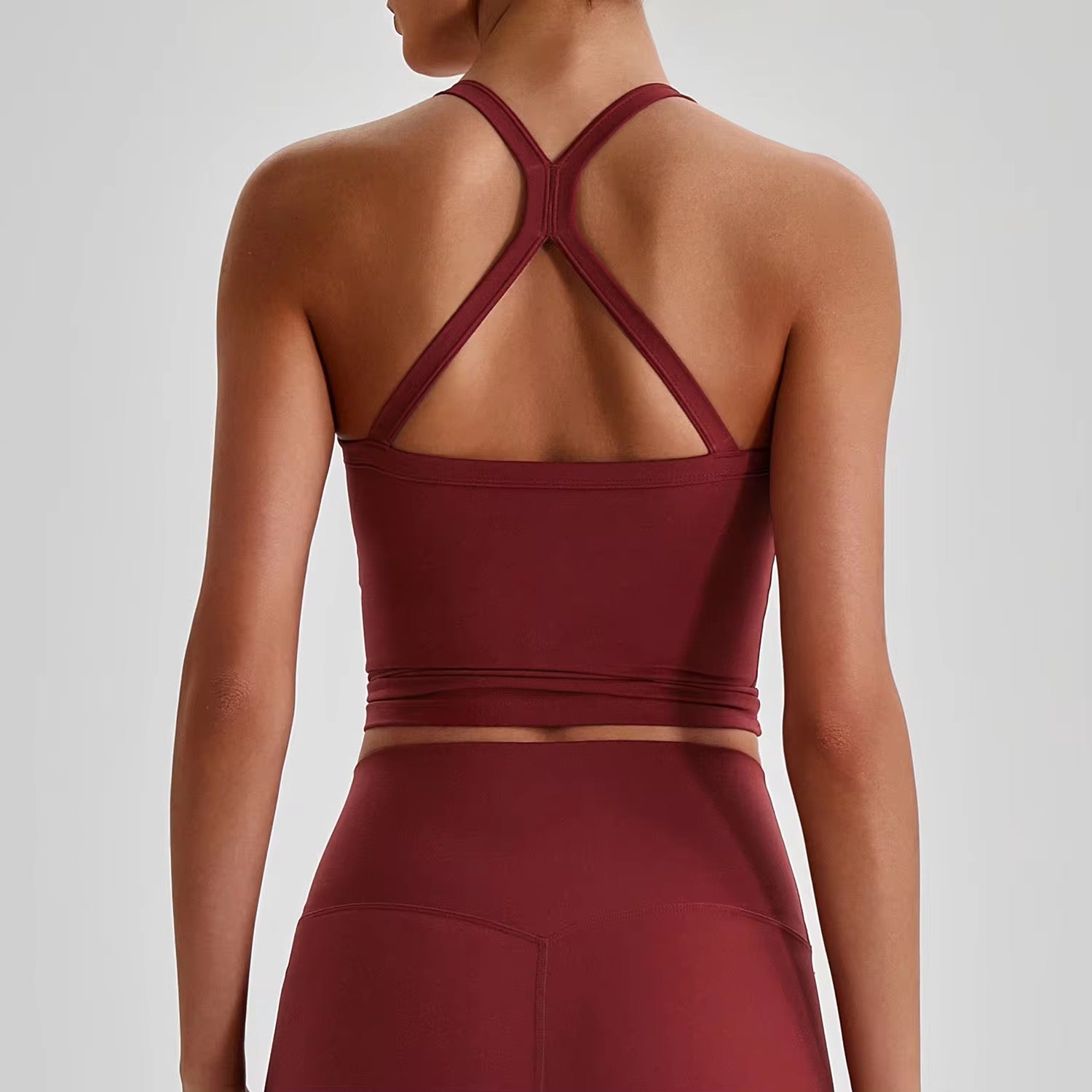 Reine 2026 cross back padded tank top (same fabric as Elite series)
