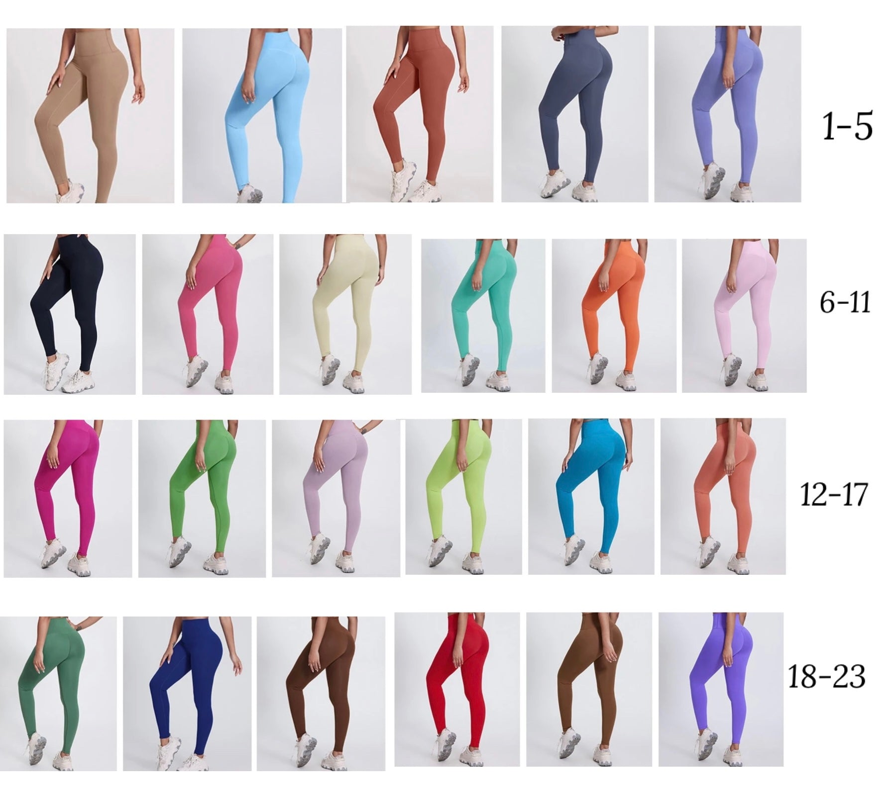 Ignite seamless leggings (colour 1-13) 23 inch inseam