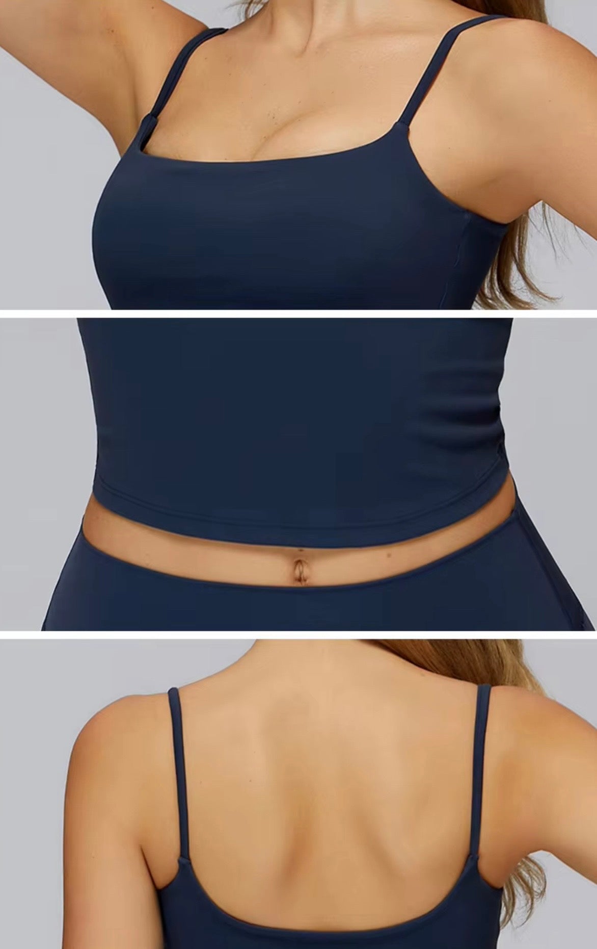 2026 Everyday spaghetti style u neck u back tank top