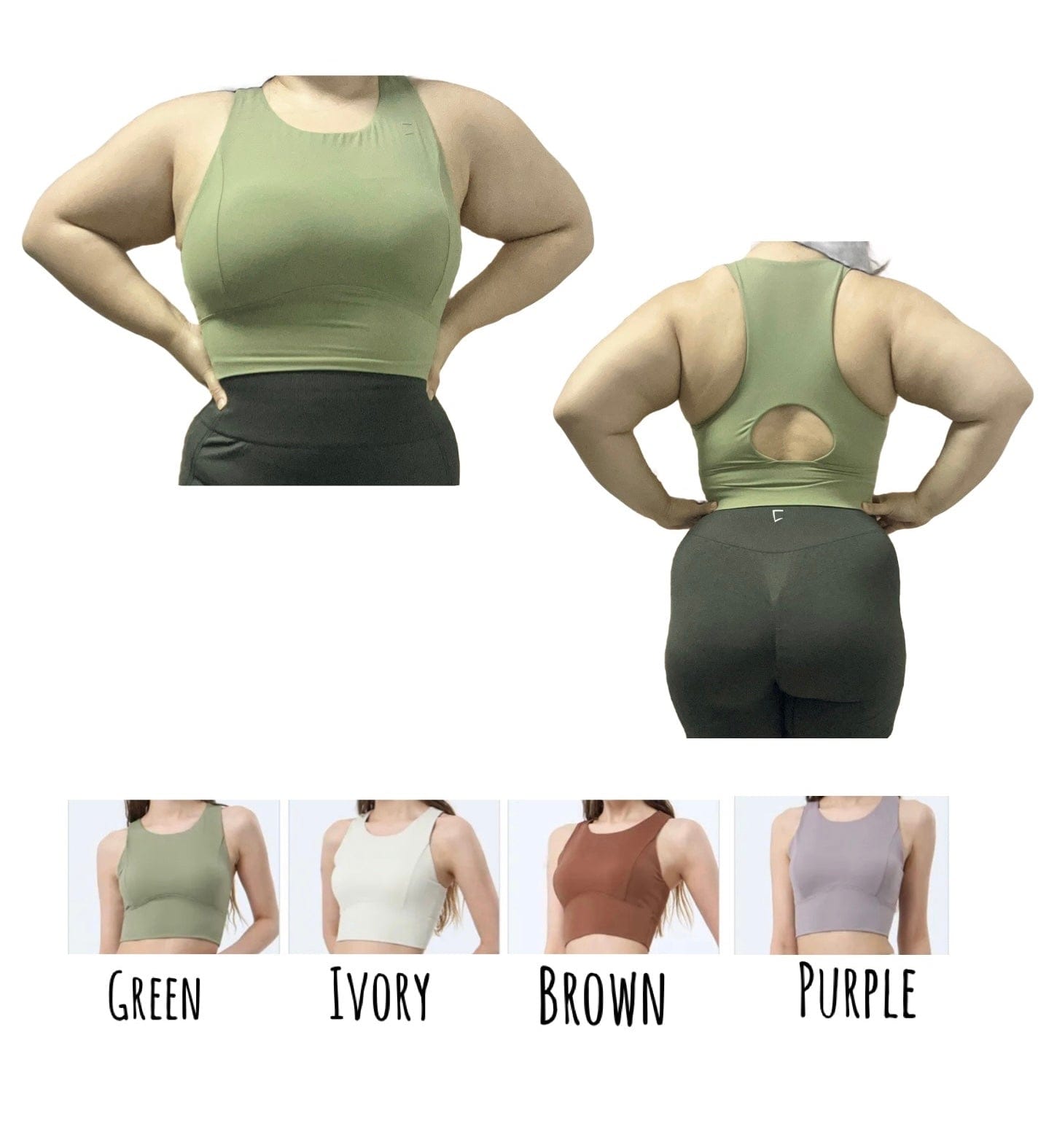 Everyday hollow out widened hem sports bra