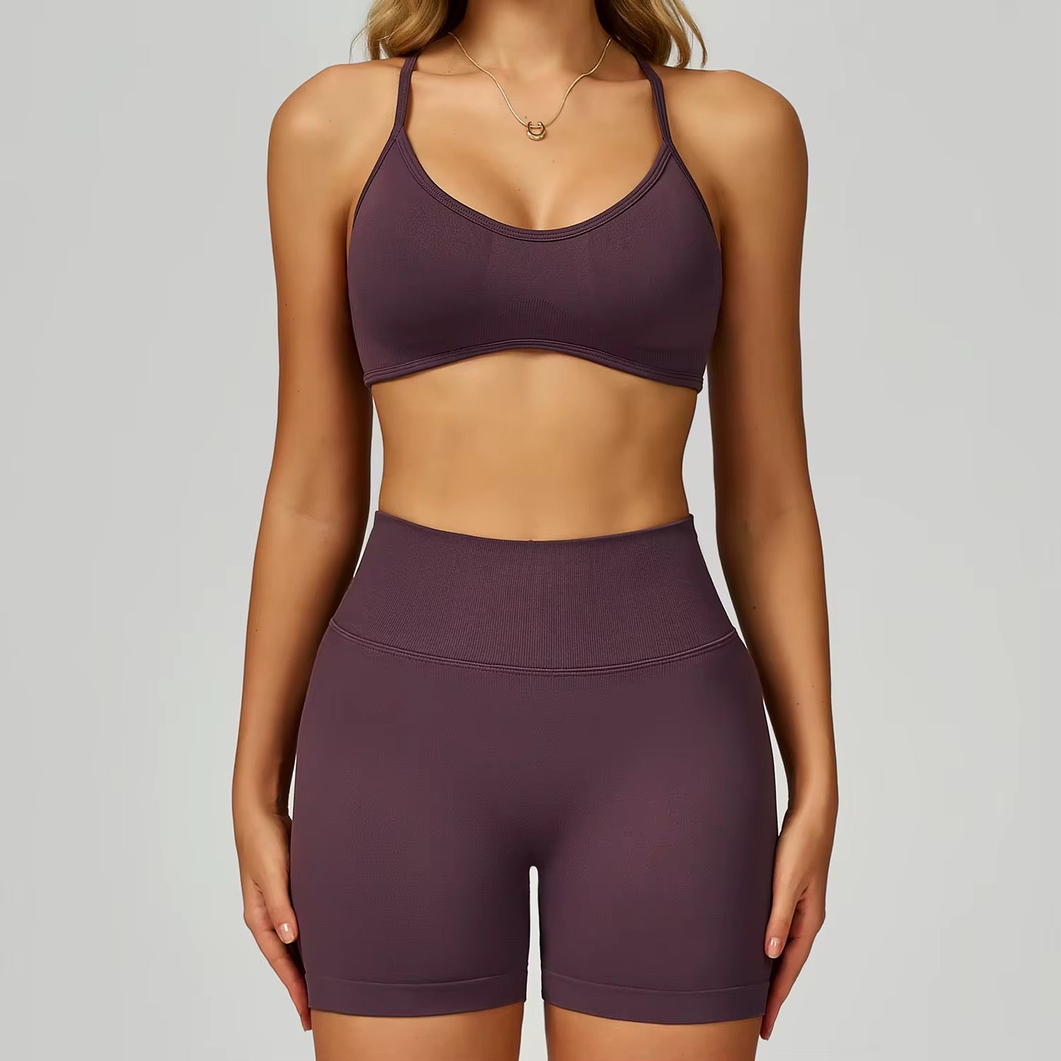 2025 Energy classic scrunch shorts/leggings adjustable strap bra set