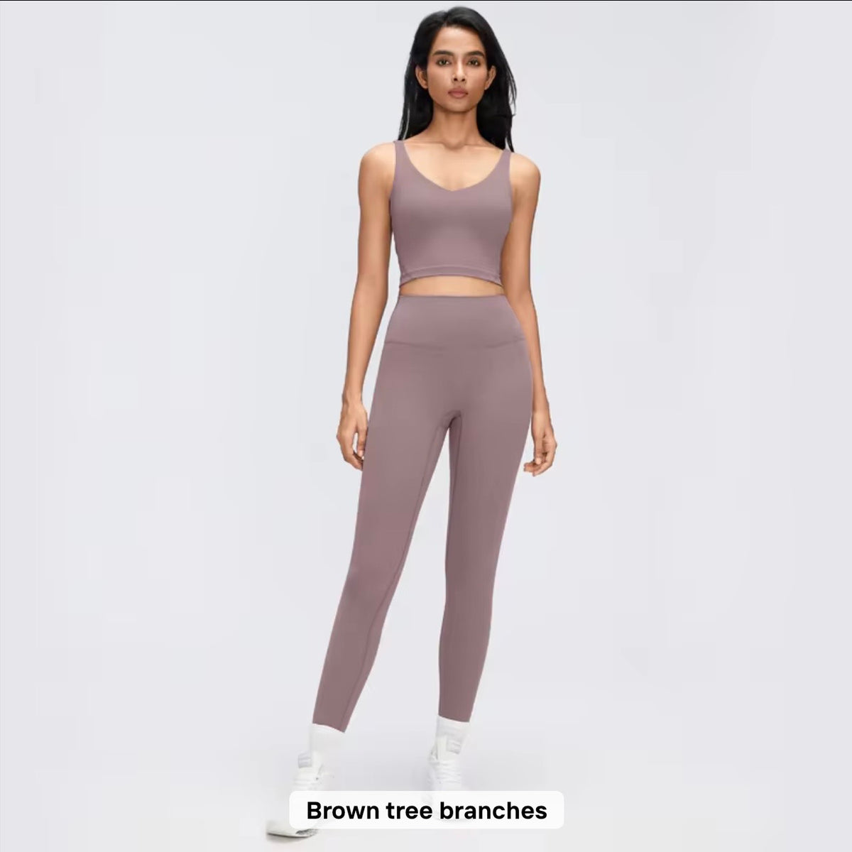2026 Everyday padded v neck fixed padding top leggings set (27 colours) add notes for the colour you want