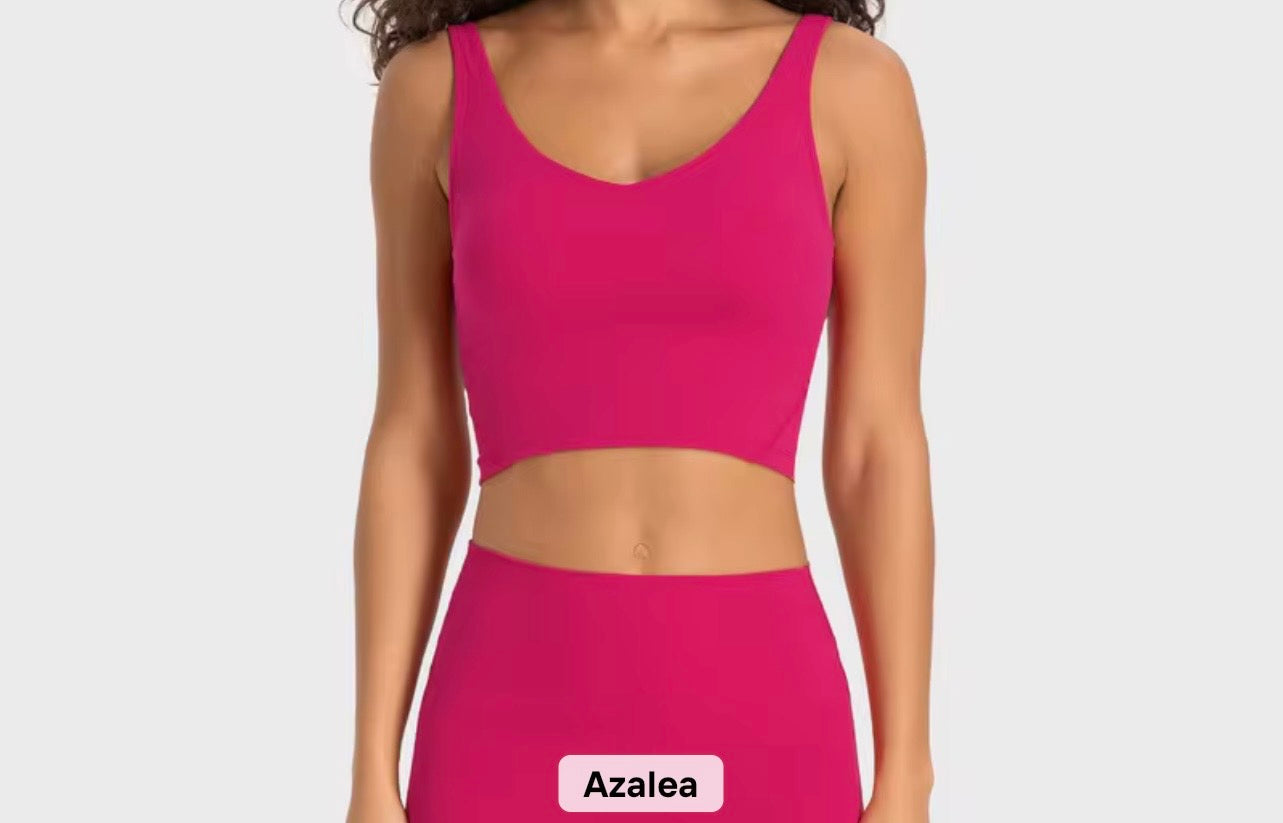 2026 Everyday v neck padded tank top (indicate in notes the colour you want to preorder) - 37 colours