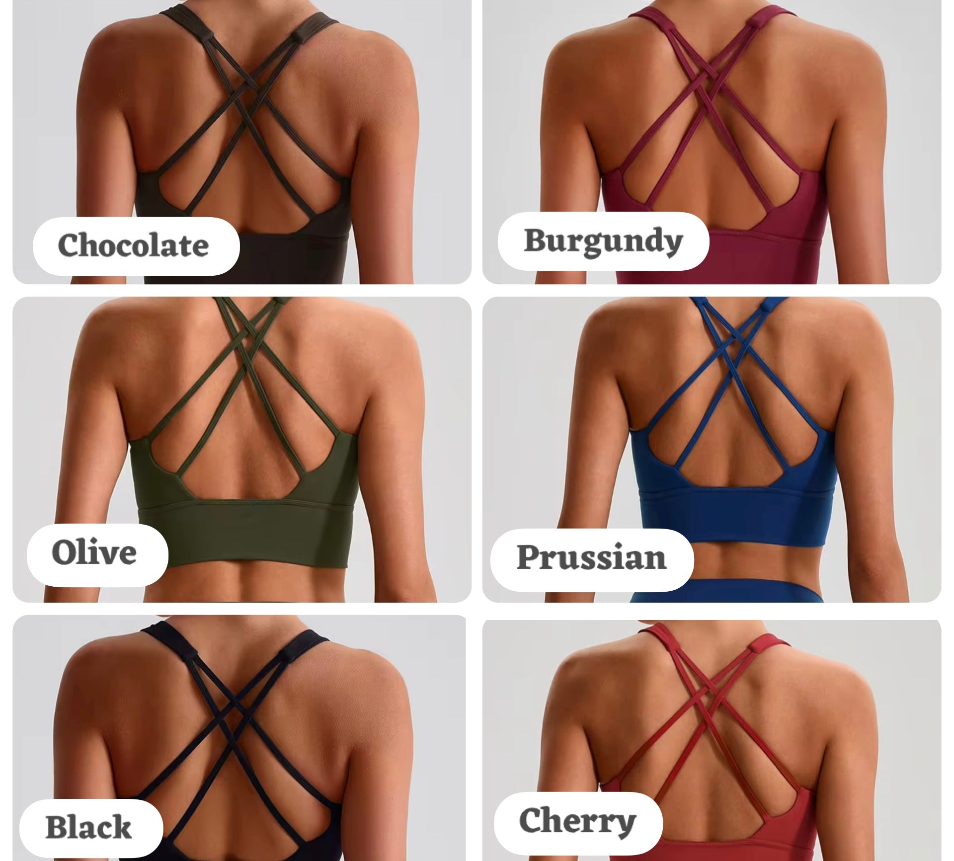Reset 2026 crossback longline bra (same fabric as Energy series)