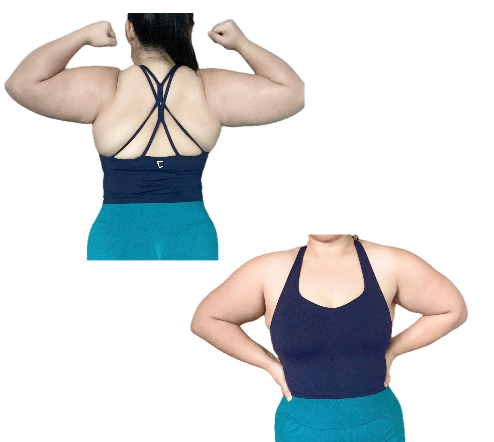 2025 Energy cross back padded tank shorts set