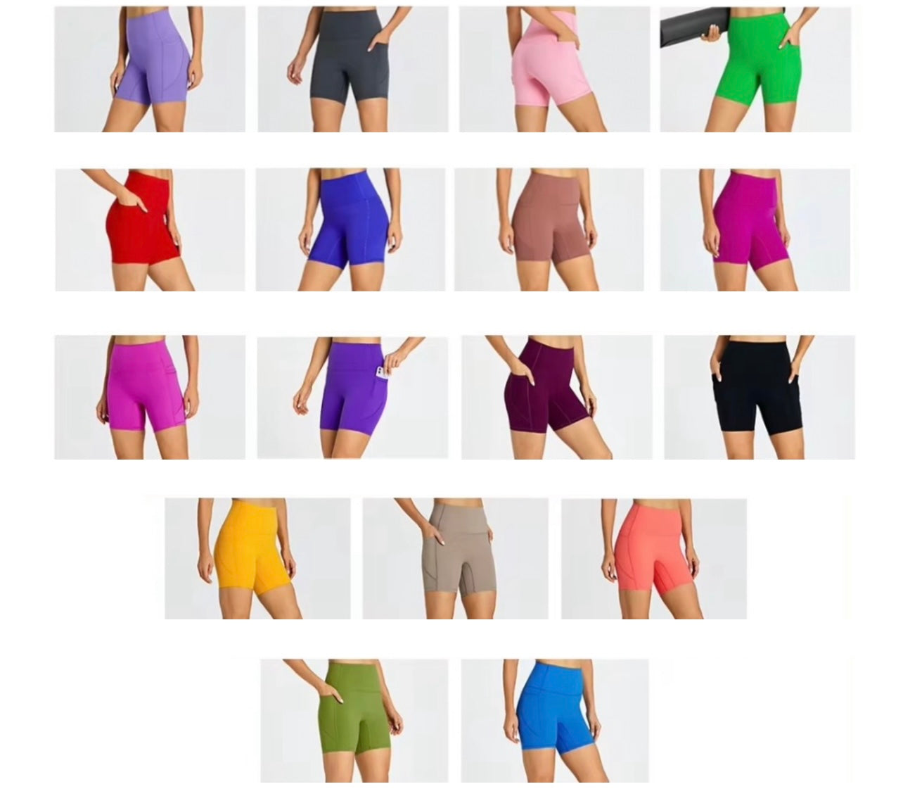 [BUNDLE DEAL BUY 4 FOR 15% OFF] Energy seamless pocket shorts (6 inch inseam)