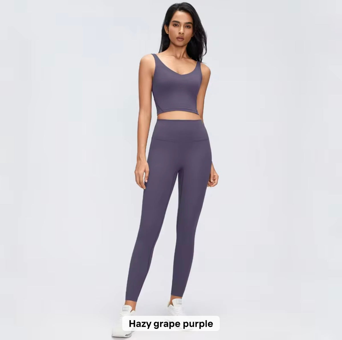 2026 Everyday padded v neck fixed padding top leggings set (27 colours) add notes for the colour you want