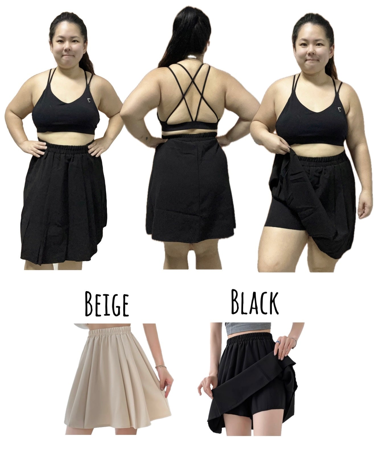Everyday ice skirt skorts (a line skirt style) Sizing fits S ladies to 2XL ladies