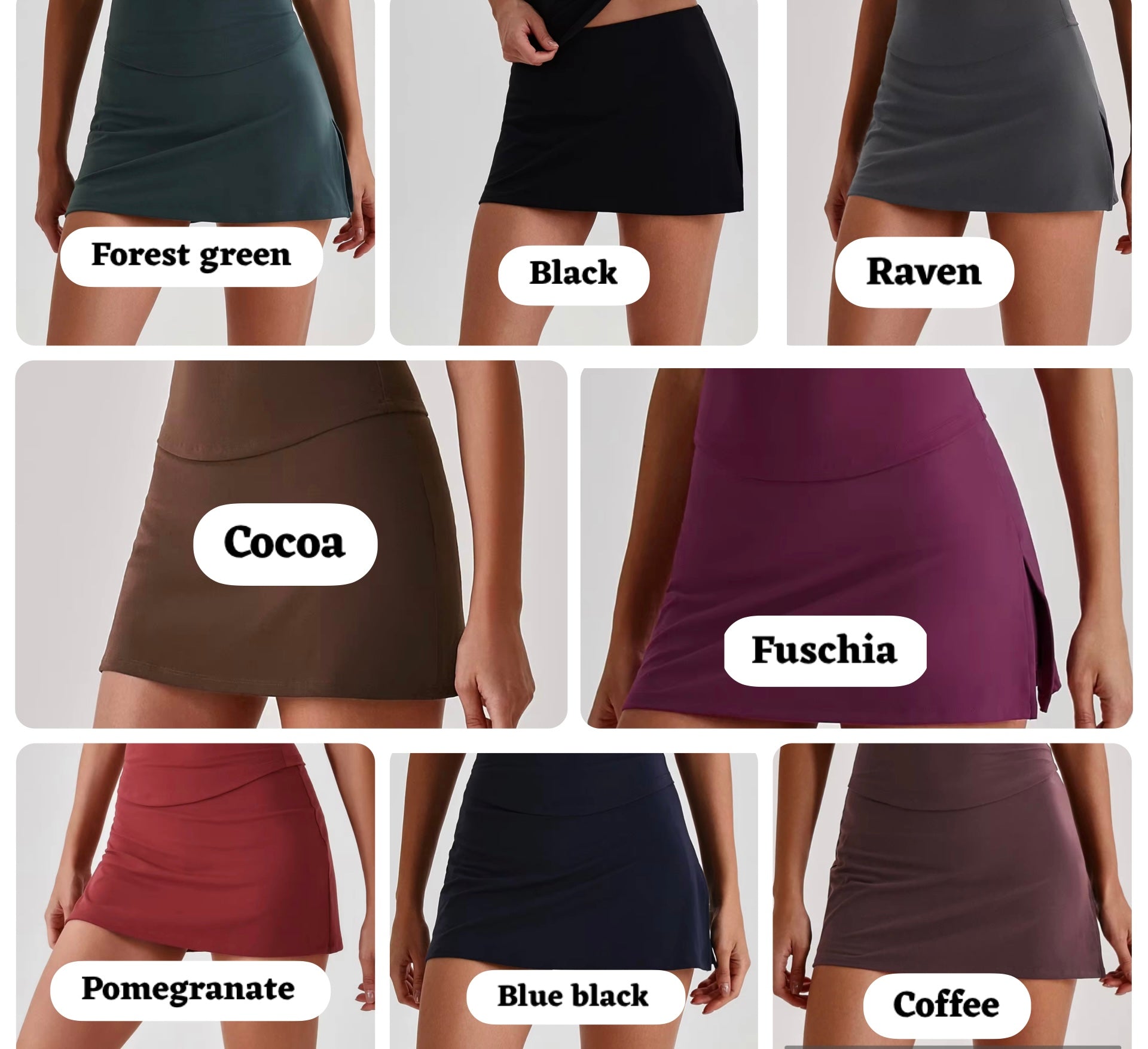 Reine 2026 skorts (same fabric as Elite series)