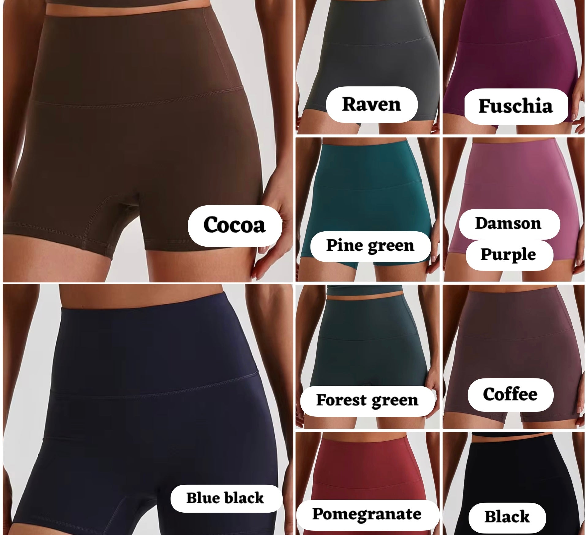 Reine 2026 seamless shorts (same fabric as Elite series)6 inch inseam