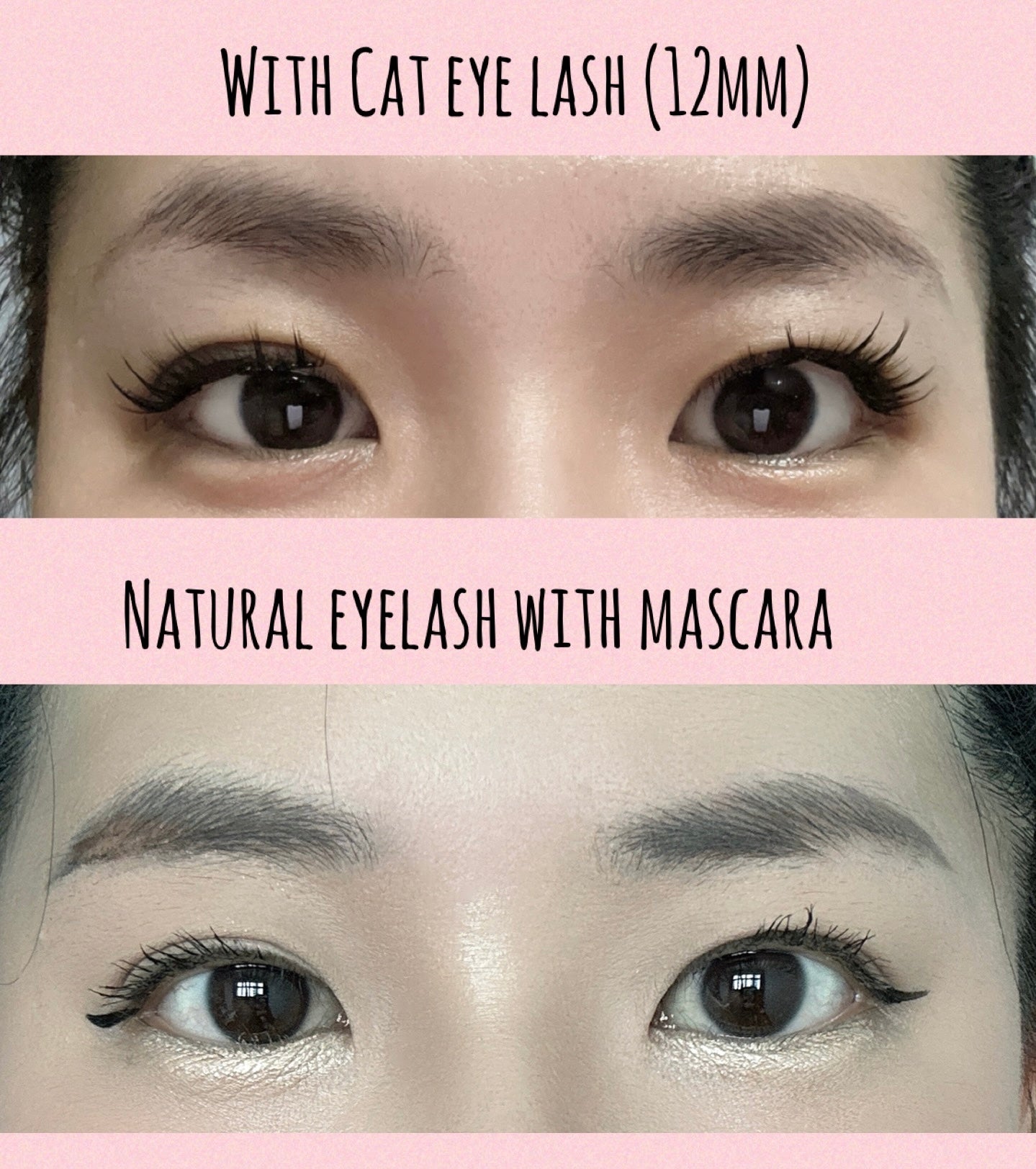 Cat eye lash (6 pairs of self adhesive lashes)