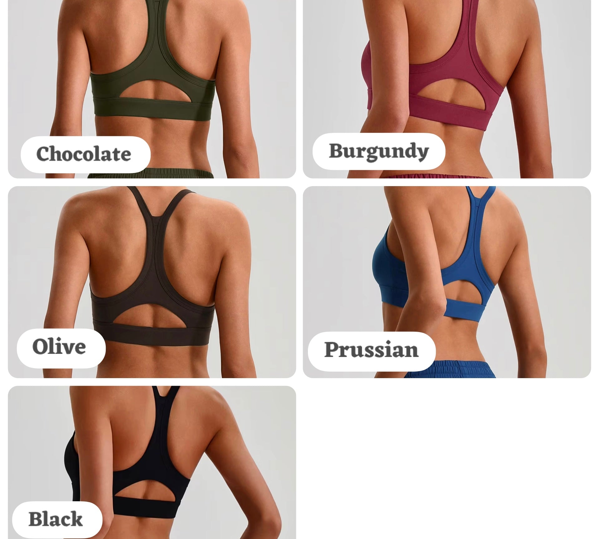 Reset 2026 y back midline bra (same fabric as Energy series)