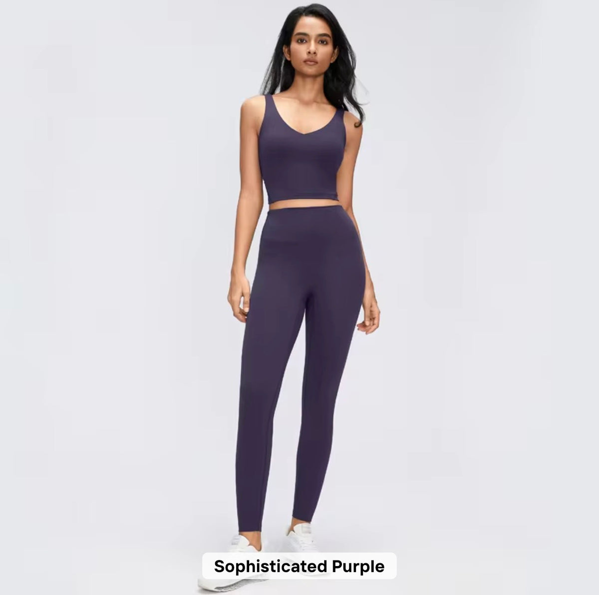 2026 Everyday padded v neck fixed padding top leggings set (27 colours) add notes for the colour you want