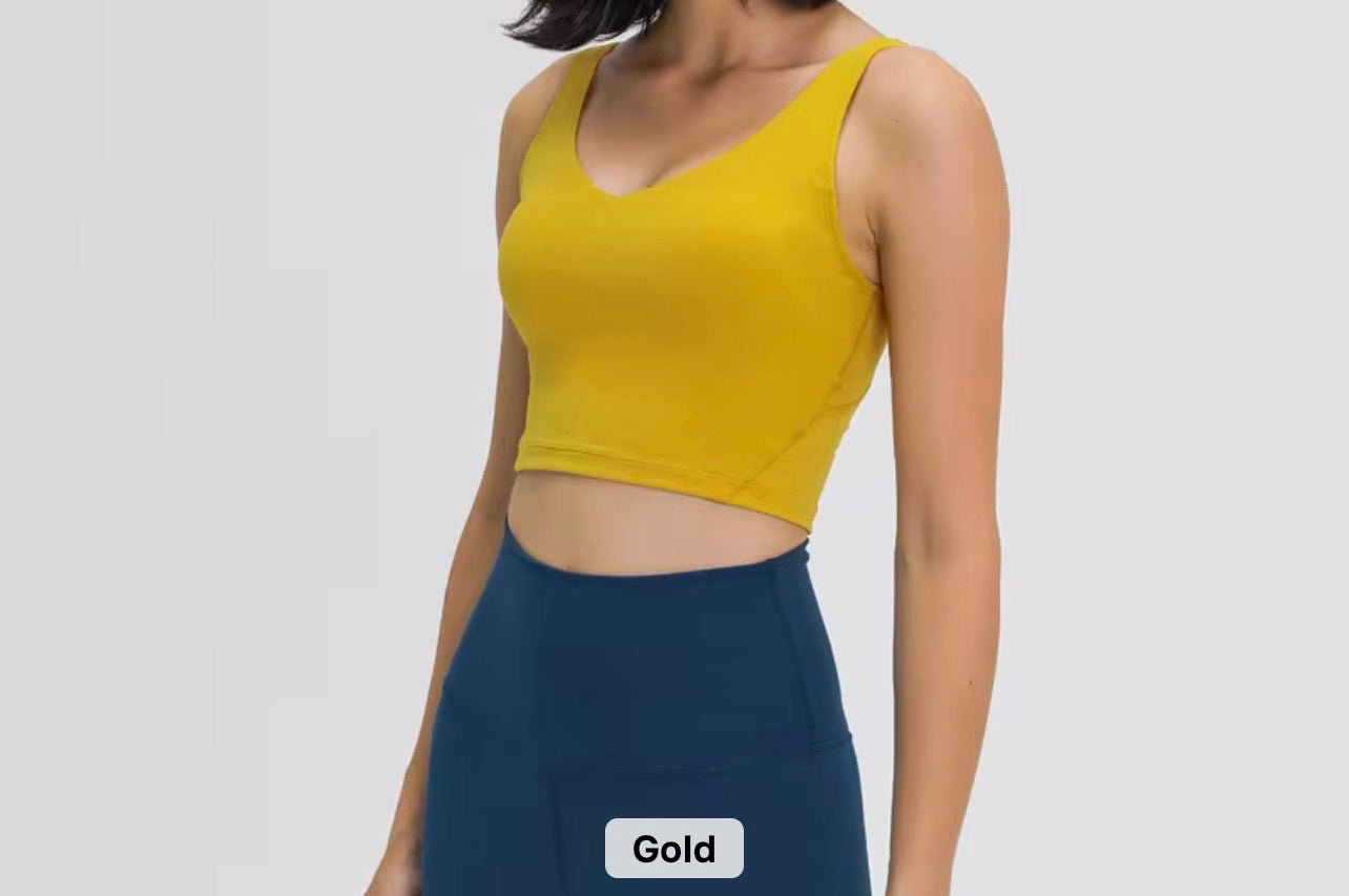 2026 Everyday v neck padded tank top (indicate in notes the colour you want to preorder) - 37 colours