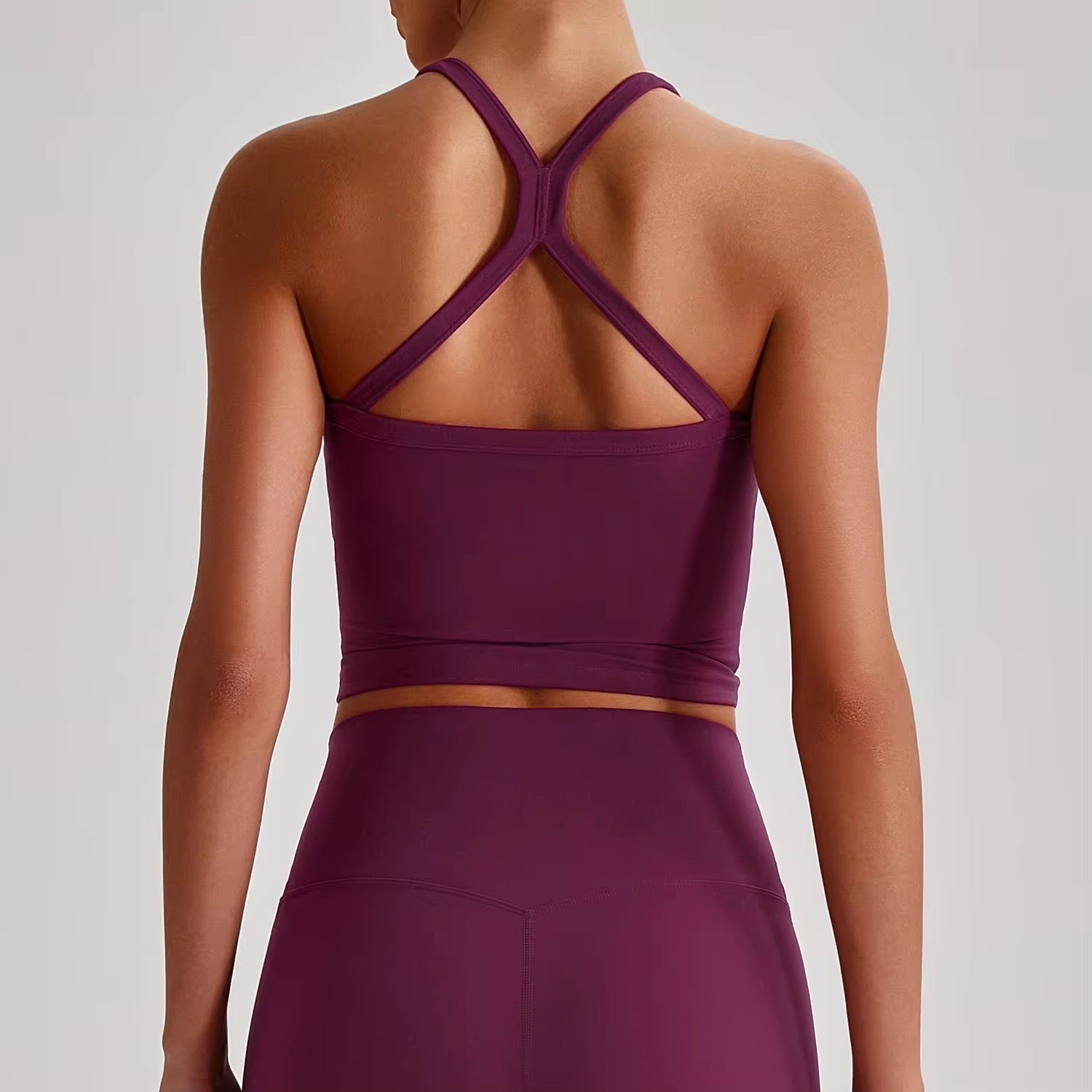 Reine 2026 cross back padded tank top (same fabric as Elite series)