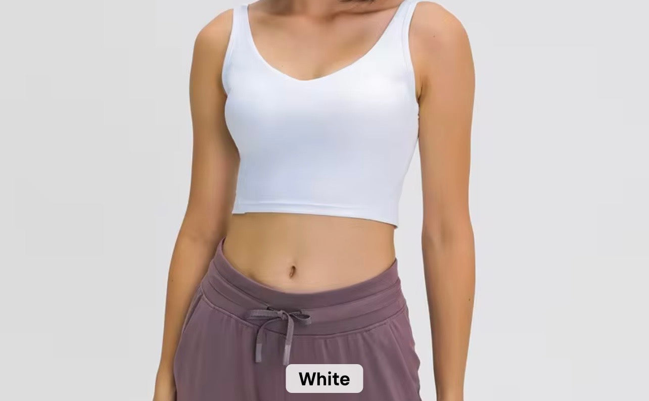 2026 Everyday v neck padded tank top (indicate in notes the colour you want to preorder) - 37 colours