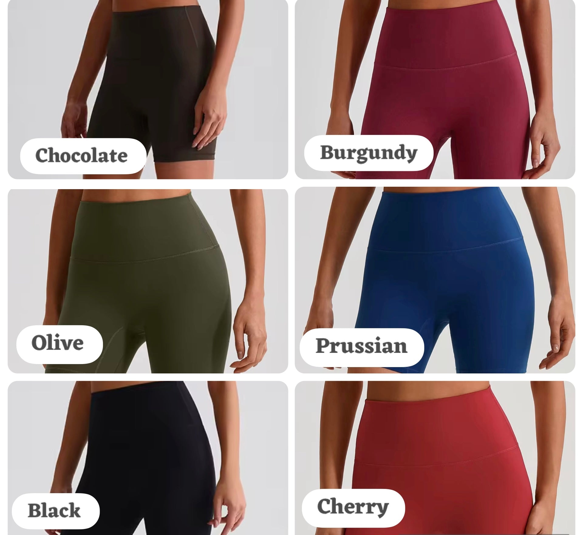 Reset 2026 seamless shorts (6 inch inseam) (same fabric as Energy series)