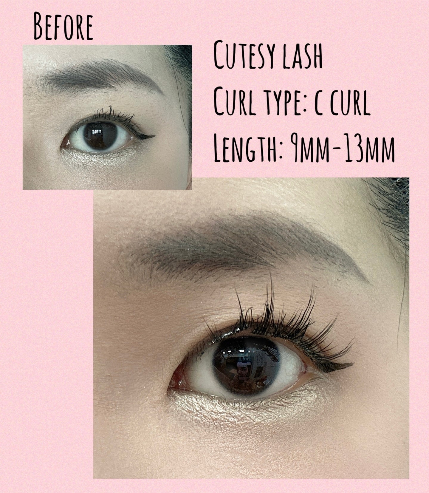 Cutesy lash (6 pairs of self adhesive lashes)