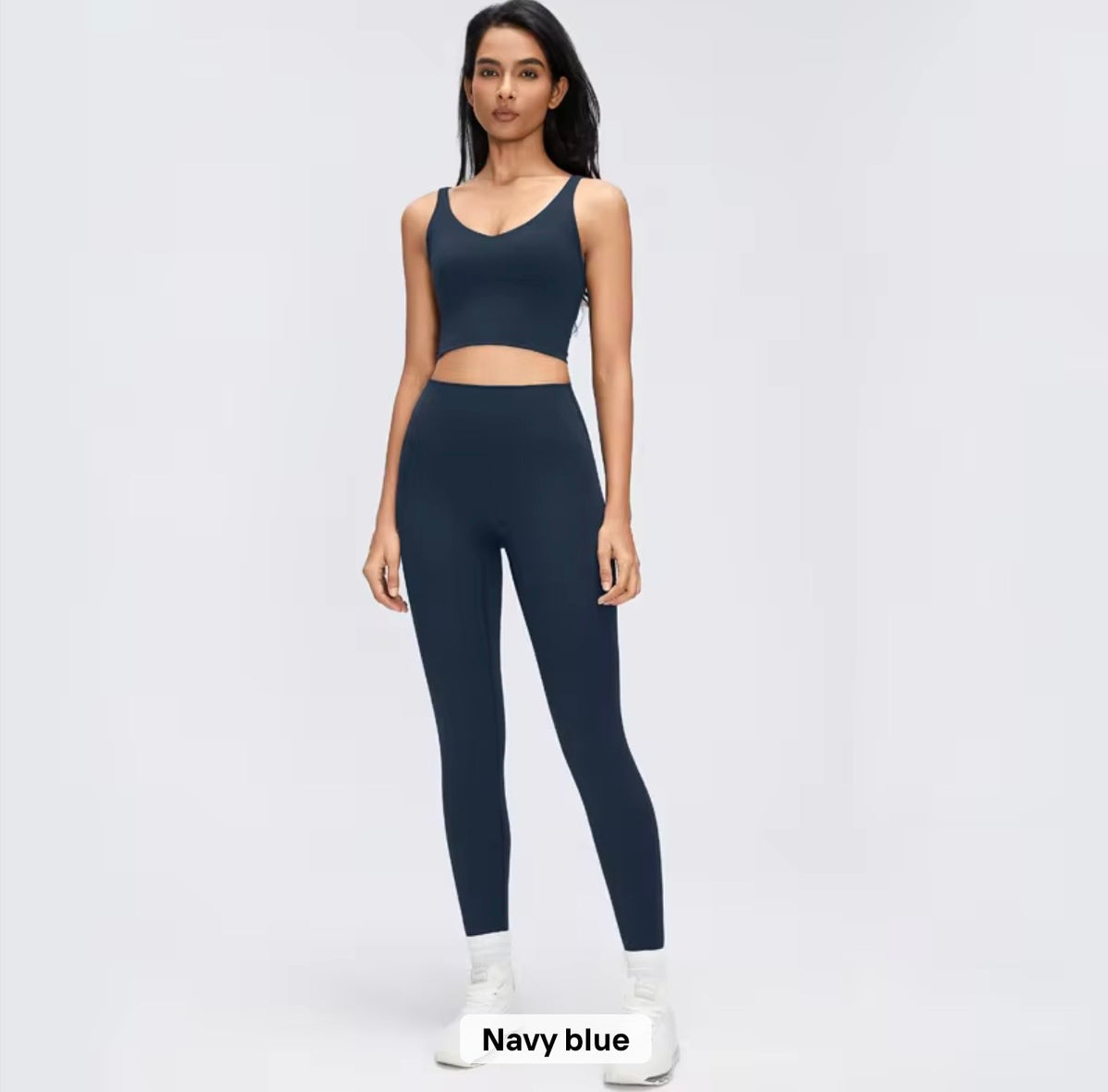 2026 Everyday padded v neck fixed padding top leggings set (27 colours) add notes for the colour you want