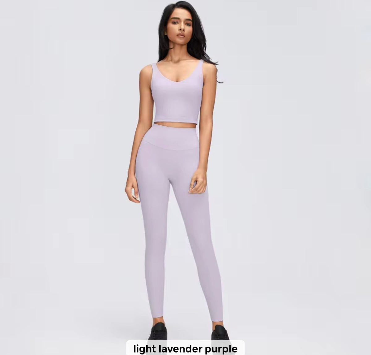 2026 Everyday padded v neck fixed padding top leggings set (27 colours) add notes for the colour you want