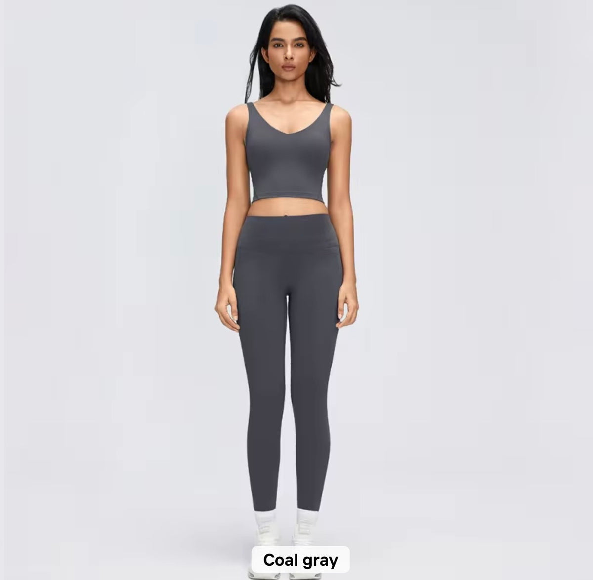 2026 Everyday padded v neck fixed padding top leggings set (27 colours) add notes for the colour you want