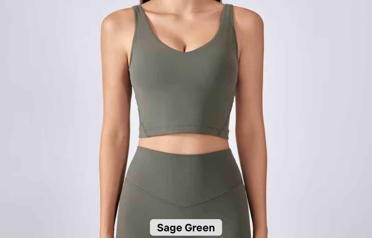 2026 Everyday v neck padded tank top (indicate in notes the colour you want to preorder) - 37 colours