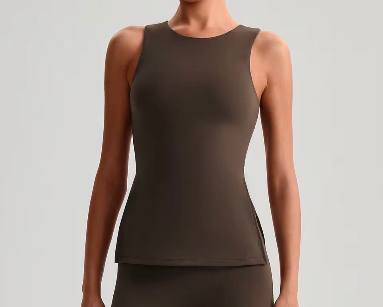 Reset 2026 side slit tank top (non padded) (same fabric as Energy series)
