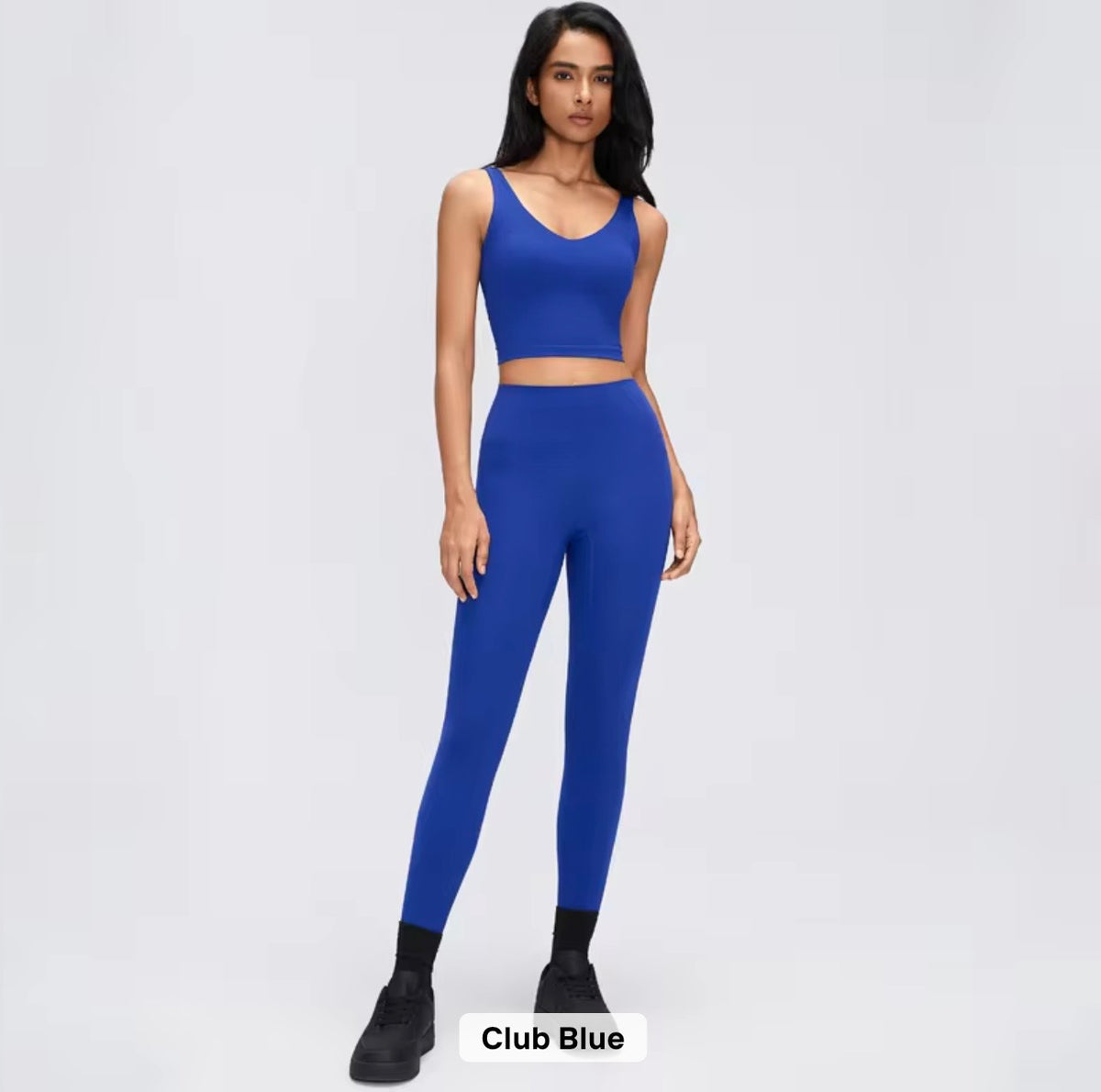 2026 Everyday padded v neck fixed padding top leggings set (27 colours) add notes for the colour you want