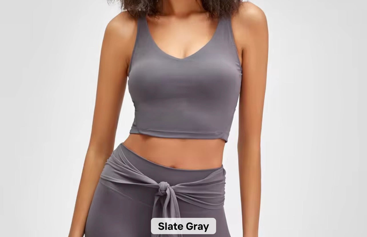 2026 Everyday v neck padded tank top (indicate in notes the colour you want to preorder) - 37 colours