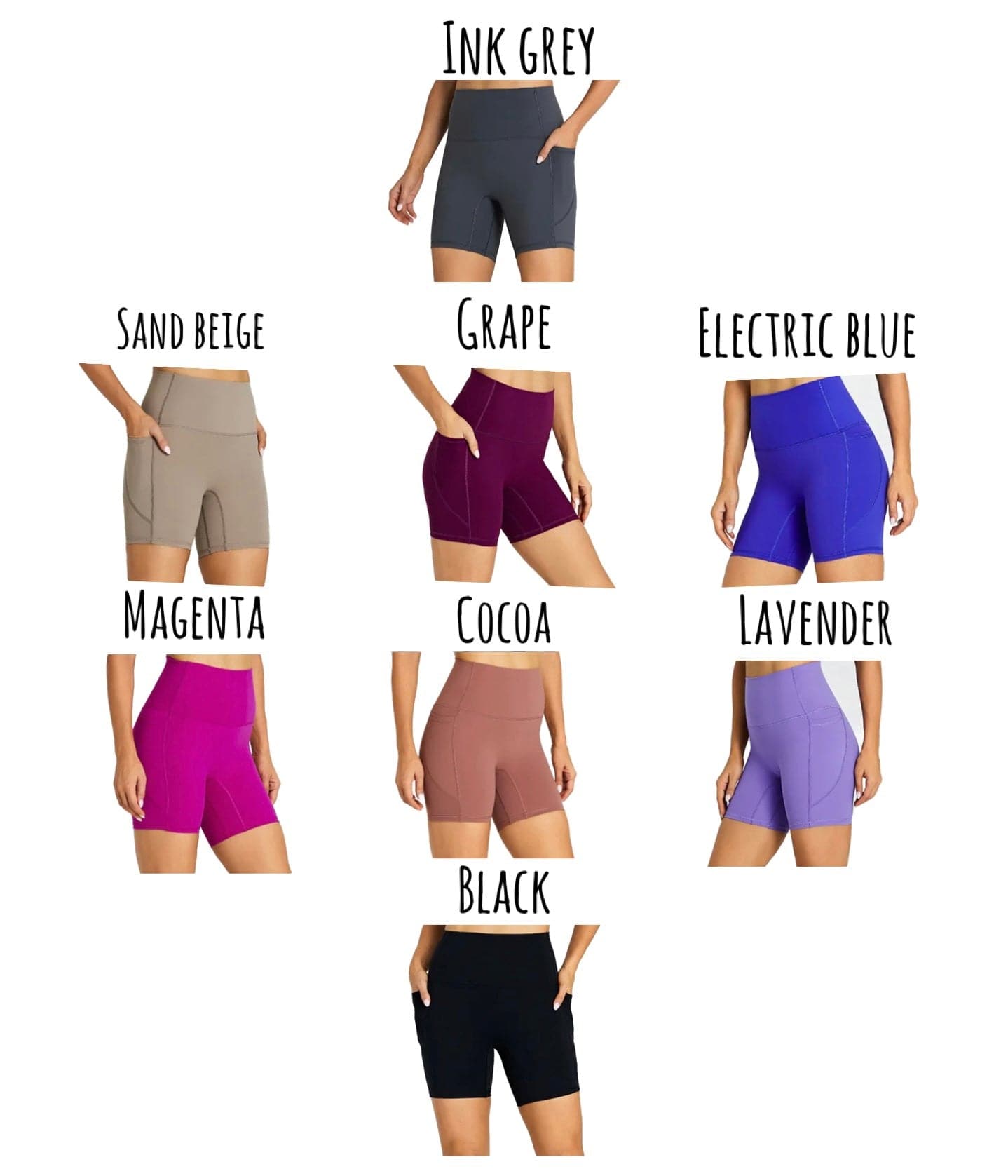 Energy seamless pocket shorts (6 inch inseam)