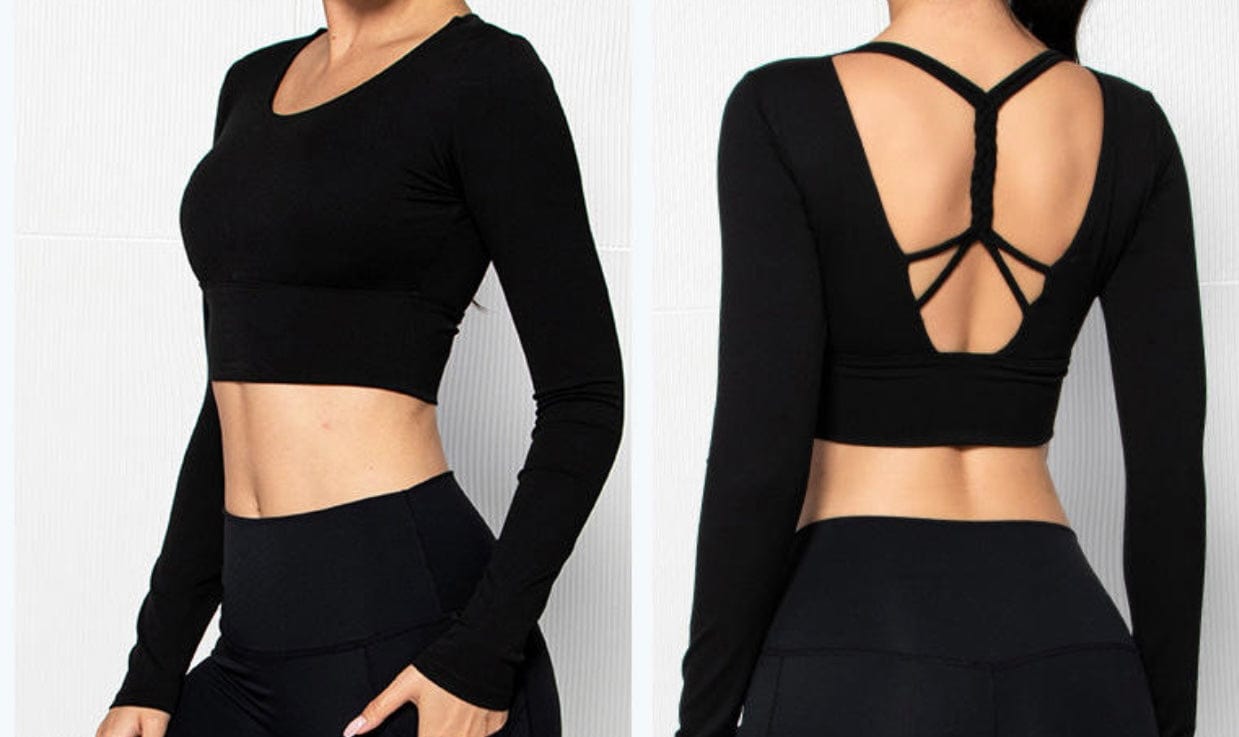 Everyday padded yoga long sleeves (built in padding)