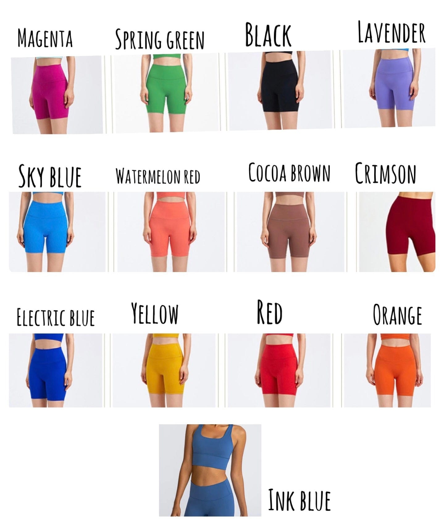 Energy seamless shorts (6 inch inseam)- 25 colours