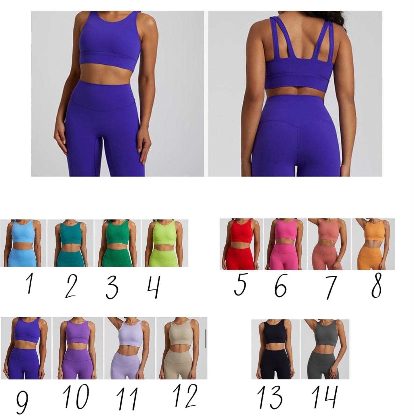 Elite double strap bra (to be paired with Elite seamless shorts)