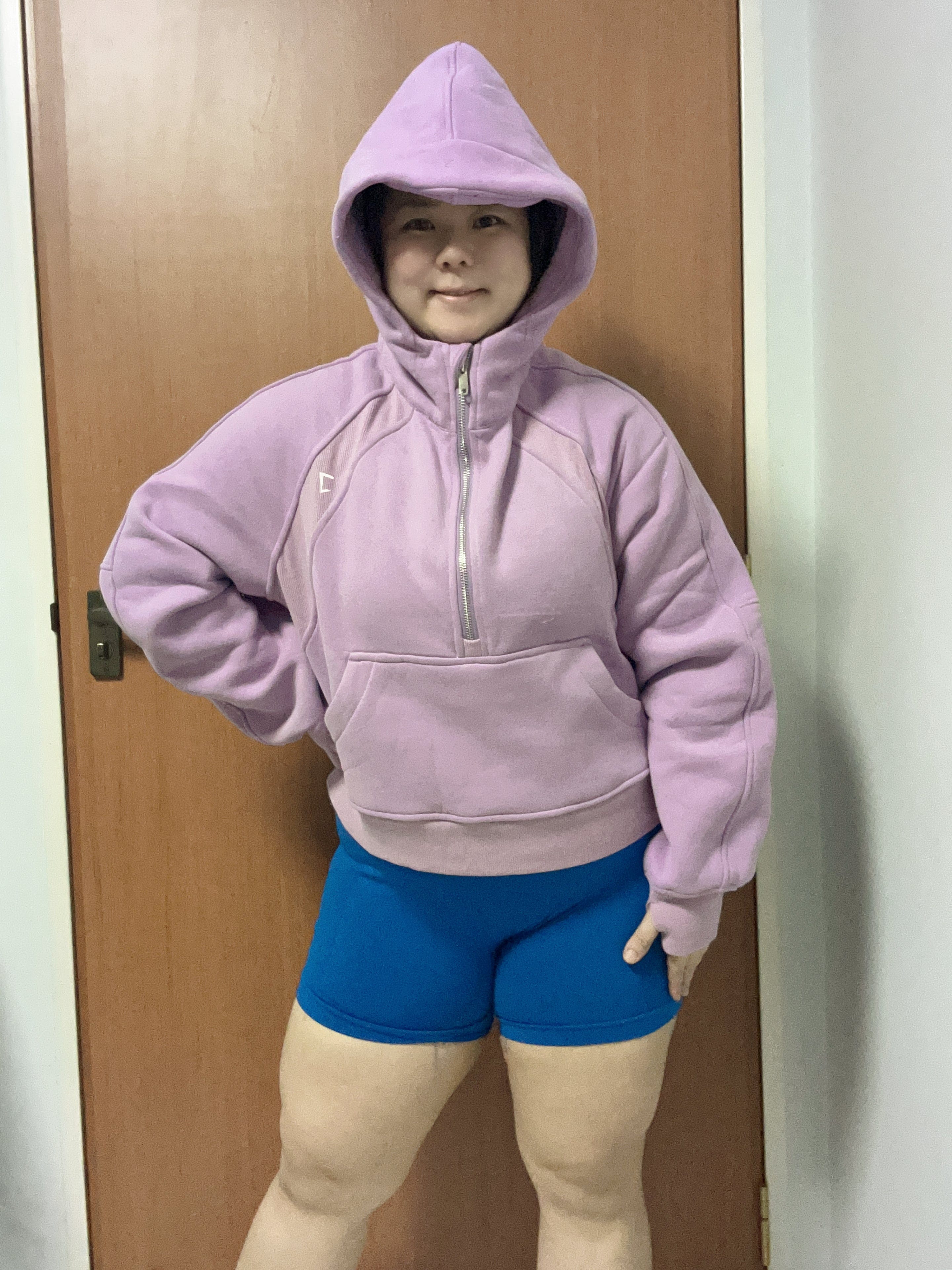 Ember half zipper fleece jacket with metal zipper (stick to true size or size up)