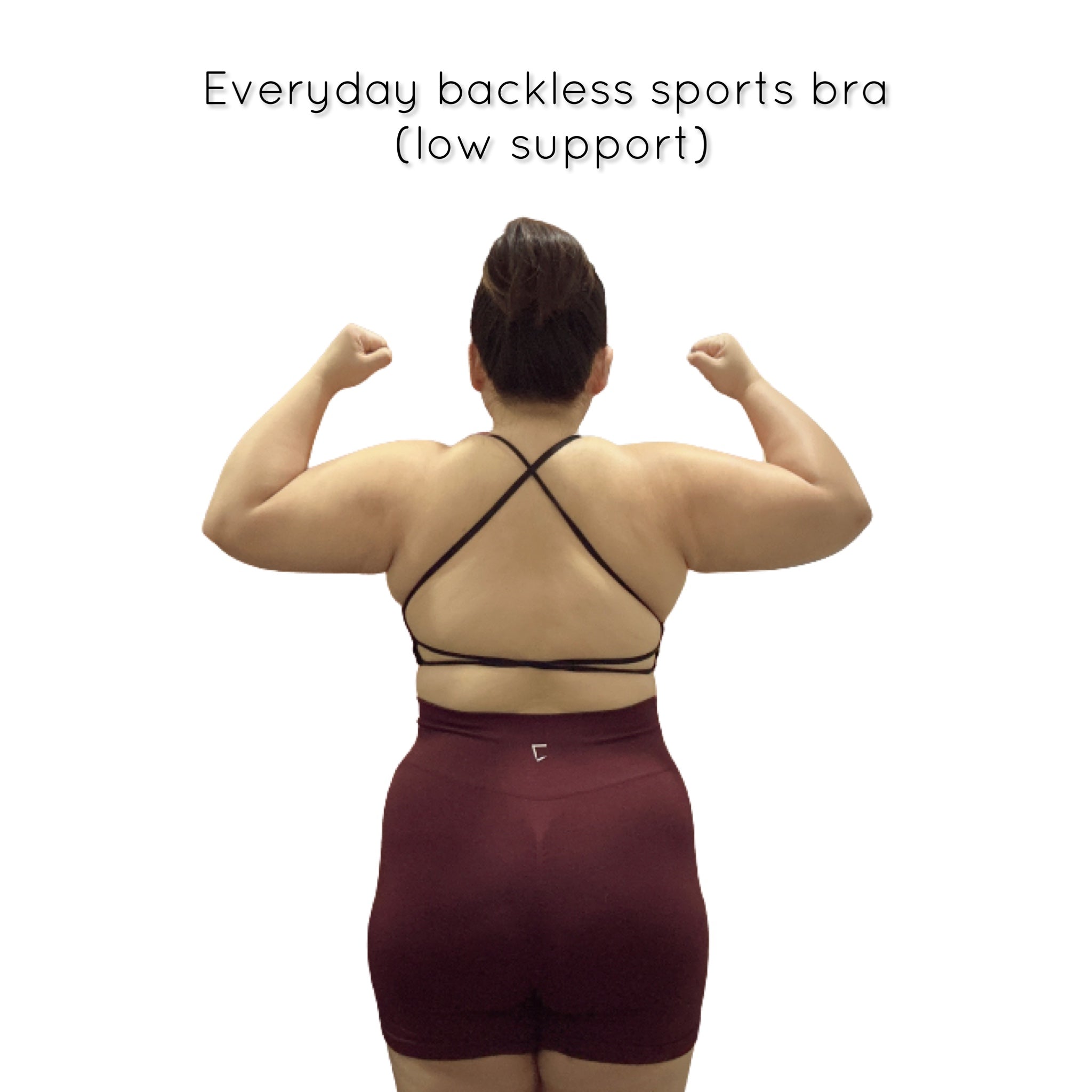 Everyday backless sports bra (low support)